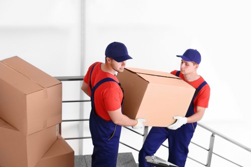 Moving truck service operating in Shepherds Bush near residential properties