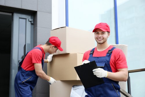 Man and van service loading boxes in Shepherds Bush