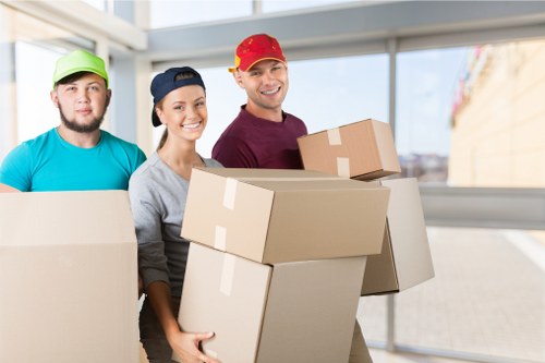 Commercial moving truck service for offices and shops in Shepherds Bush