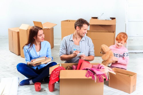 Packing and loading furniture for a Shepherds Bush home move
