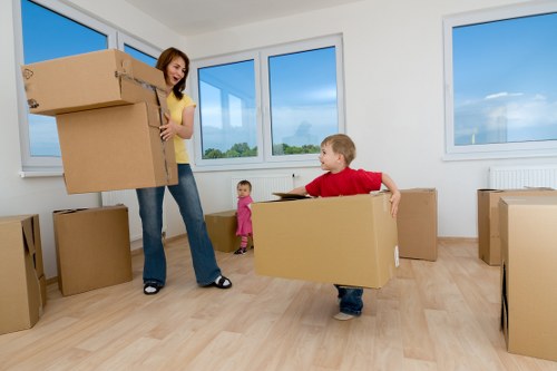Commercial movers handling office equipment in Shepherds Bush
